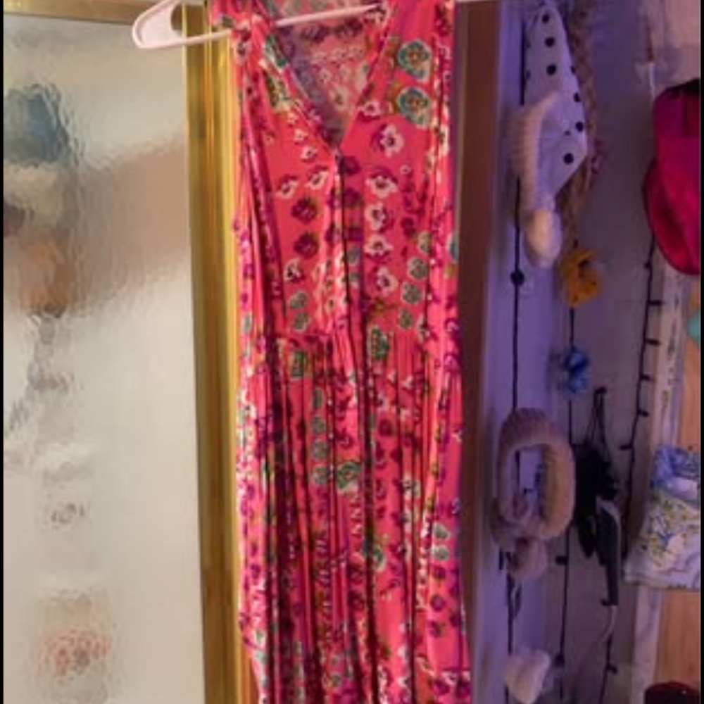 Xhilaration Pink and Purple Floral Dress
